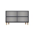 Consola, Odessa, Rodney, 120x73 cm, PAL, Antracit