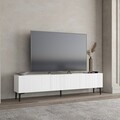 Comoda TV, Odessa, Oscar, 180x45x31 cm, PAL, Alb