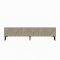 Comoda TV, Odessa, Oscar, 180x45x31 cm, PAL, Travertin