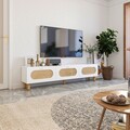 Comoda TV, Odessa, Elena, 180x42 cm, PAL, Alb
