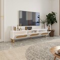 Comoda TV, Odessa, Elena, 180x42 cm, PAL, Alb