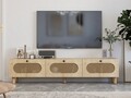 Comoda TV, Odessa, Elena, 180x42 cm, PAL, Stejar Safir / Ratan