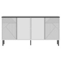 Consola, Odessa, Dora, 150x75x36 cm, PAL, Alb / Regal