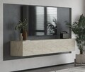 Comoda TV, Odessa, Alfa, 180x28 cm, PAL, Travertin