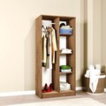 Dulap pentru haine, Miwood, Kardelen 1600-122, 80x180x51 cm, PAL, Maro