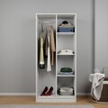 Dulap pentru haine, Miwood, Kardelen 1600-100, 80x180x51 cm, PAL, Alb