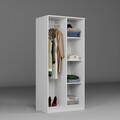 Dulap pentru haine, Miwood, Kardelen 1600-100, 80x180x51 cm, PAL, Alb