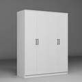 Dulap pentru haine, Miwood, Kardelen 1600-99, 140x180x51 cm, PAL, Alb