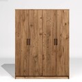 Dulap pentru haine, Miwood, Kardelen 1600-114, 140x180x51 cm, PAL, Maro