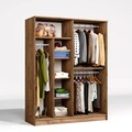 Dulap pentru haine, Miwood, Kardelen 1600-114, 140x180x51 cm, PAL, Maro