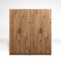 Dulap pentru haine, Miwood, Kardelen 1600-115, 160x180x51 cm, PAL, Maro
