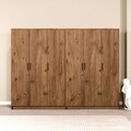 Dulap pentru haine, Miwood, Kardelen 1600-120, 240x180x51 cm, PAL, Maro