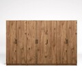 Dulap pentru haine, Miwood, Kardelen 1600-116, 280x180x51 cm, PAL, Maro