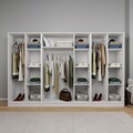 Dulap pentru haine, Miwood, Kardelen 1600-107, 280x180x51 cm, PAL, Alb