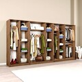 Dulap pentru haine, Miwood, Kardelen 1600-124, 340x180x51 cm, PAL, Maro