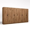 Dulap pentru haine, Miwood, Kardelen 1600-124, 340x180x51 cm, PAL, Maro