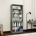 Dulap multifunctional, Miwood, Lucas Glass 1600-76, 80x190x37 cm, PAL, Verde