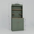 Dulap de bucatarie, Miwood, Lucas 1600-94, 80x100x42 cm, PAL, Verde