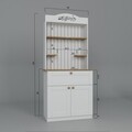 Dulap de bucatarie, Miwood, Lucas 1600-93, 80x100x42 cm, PAL, Alb