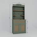 Dulap de bucatarie, Miwood, Lucas 1600-129, 80x100x42 cm, PAL, Verde