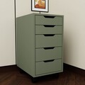 Dulap multifunctional, Miwood, Caisson 1600-78, 40x77 cm, PAL, Verde