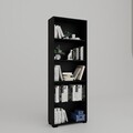 Corp biblioteca, Miwood, Lucas 1600-113, 64x182x25 cm, PAL, Negru