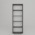 Corp biblioteca, Miwood, Lucas 1600-111, 64x182x25 cm, PAL, Gri