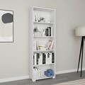 Corp biblioteca, Miwood, Lucas 1600-110, 64x182x25 cm, PAL, Alb