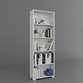 Corp biblioteca, Miwood, Lucas 1600-110, 64x182x25 cm, PAL, Alb