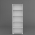 Corp biblioteca, Miwood, Lucas 1600-110, 64x182x25 cm, PAL, Alb