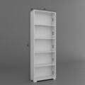 Corp biblioteca, Miwood, Lucas 1600-110, 64x182x25 cm, PAL, Alb