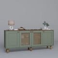 Consola, Miwood, Bohemian 1600-147, 180x75x40 cm, PAL, Verde