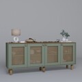 Consola, Miwood, Bohemian 1600-132, 180x75x40 cm, PAL, Verde