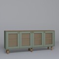 Consola, Miwood, Bohemian 1600-132, 180x75x40 cm, PAL, Verde