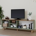 Comoda TV, Miwood, Bohemian 1600-84, 160x56x40 cm, PAL, Verde