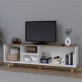 Comoda TV, Miwood, Bohemian 1600-83, 160x56x40 cm, PAL, Stejar