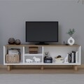 Comoda TV, Miwood, Bohemian 1600-83, 160x56x40 cm, PAL, Stejar