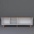 Comoda TV, Miwood, Bohemian 1600-83, 160x56x40 cm, PAL, Stejar