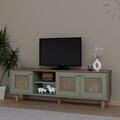 Comoda TV, Miwood, Bohemian 1600-142, 160x56x40 cm, PAL, Verde