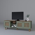 Comoda TV, Miwood, Bohemian 1600-142, 160x56x40 cm, PAL, Verde