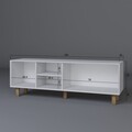 Comoda TV, Miwood, Bohemian 1600-144, 160x56x40 cm, PAL, Alb