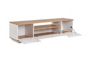 Comoda TV, Lorena, Veramont, 180x44 cm, PAL, Alb / Stejar Cadiz