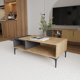 90x39x50 cm, Antracit;Stejar