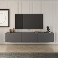 Comoda TV, Puqa Design, West, 150x30x32 cm, PAL, Antracit