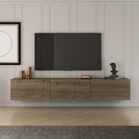 Comoda TV, Puqa Design, West, 150x30x32 cm, PAL, Maro
