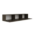 Comoda TV, Puqa Design, West, 150x30x32 cm, PAL, Maro