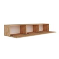 Comoda TV, Puqa Design, West, 150x30x32 cm, PAL, Maro