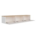 Comoda TV, Puqa Design, West, 150x30x32 cm, PAL, Alb/Pin Atlantic