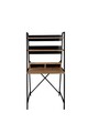 Set birou si biblioteca, Valovi, Rona, 75x55x105 cm, PAL, Pin Atlantic / Negru