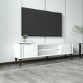 Comoda TV, Inarch, Snow, 140x44 cm, PAL, Alb